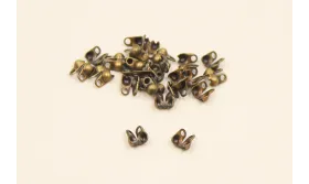 Terminal para cadena Bolas 1,5mm ORO Viejo / Terminales de Latón / Zamak