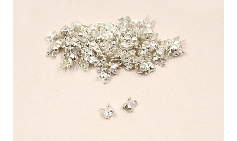 Terminal para cadena Bolas 1,2mm plata / Terminales de Latón / Zamak