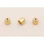 Terminal capuchon 5mm y 4mm diámetro Oro Mate / Terminales de Latón / Zamak