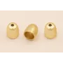 Capuchón 7*5mm interior Oro Mate / Terminales de Latón / Zamak