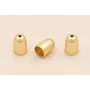 Capuchón 12*7mm interior Oro Mate / Terminales de Latón / Zamak