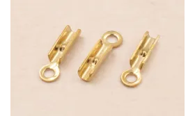 Terminal Acero inox. 316L 1mm Oro / Terminales de Acero Inoxidable