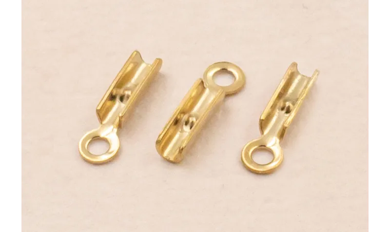 Terminal Acero inox. 316L 1mm Oro / Terminales de Acero Inoxidable