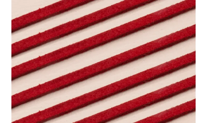 ANTELINA 3MM ROJO ROLLO / Hilos y Cordones, Antelina