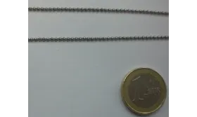Cadena bolas 1,5mm  plata vieja / Cadenas de Latón / Zamak