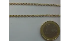Cadena rolo 2,5mm dorado / Cadenas de Latón / Zamak