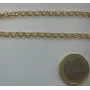 Cadena rolo 4mm dorado / Cadenas de Latón / Zamak