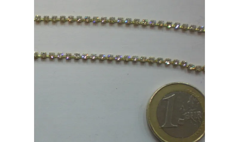 Cadena strass PP14 Cristal / Cadenas de Latón / Zamak