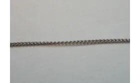 Cadena plana 1mm ancho  Plata Vieja / Cadenas de Latón / Zamak