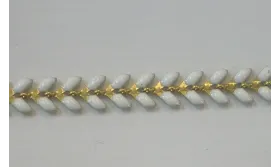 Petalos Resina Blanca / Cadenas de Latón / Zamak