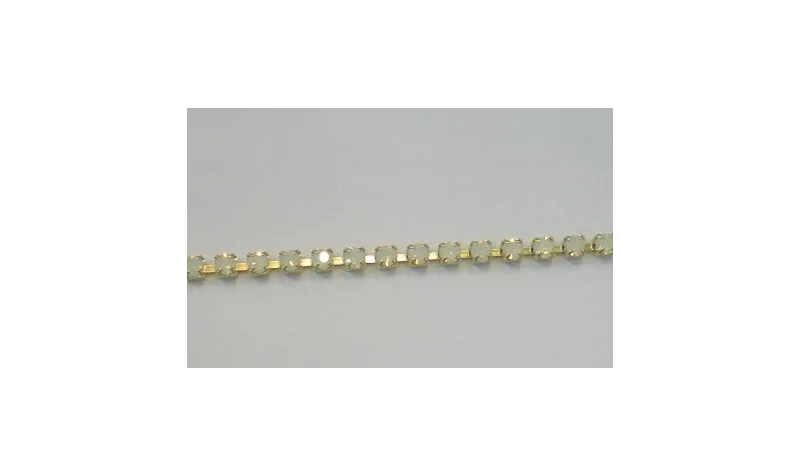 Cadena Strass ss 6,5 White Opal / Cadenas de Latón / Zamak
