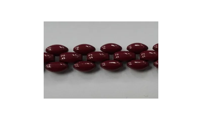 Cadena Paves 8mm ancho Granate / Cadenas de Latón / Zamak