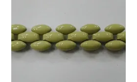 Cadena Paves 8mm ancho beige verdoso / Cadenas de Latón / Zamak