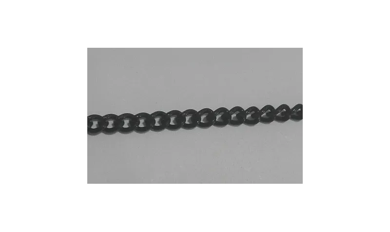Cadena eslabones 2,2mm Negro / Cadenas de Latón / Zamak