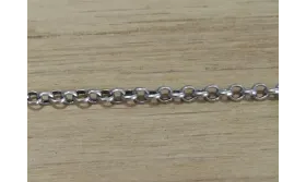 Cadena rolo 2,5mm Plata Vieja / Cadenas de Latón / Zamak