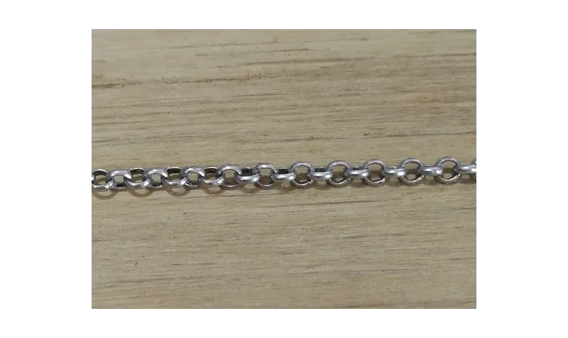 Cadena rolo 2,5mm Plata Vieja / Cadenas de Latón / Zamak