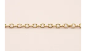 Cadena eslabón pequeño Oro Mate / Cadenas de Latón / Zamak