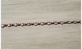 Cadena con bolas de resina Rosa de 2mm / Cadenas de Latón / Zamak