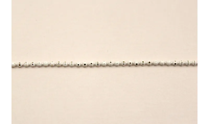 Cadena bolas 1,2mm dorado y Blanco / Cadenas de Latón / Zamak