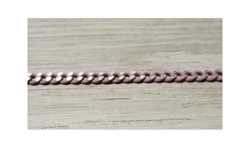 Cadena Eslabones 1*2mm Dorado y Morado Lila / Cadenas de Latón / Zamak