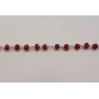 cadena engarzada cristales 2*3mm Granate / Cadenas de Latón / Zamak