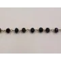 cadena engarzada cristales 2*3mm Negro / Cadenas de Latón / Zamak