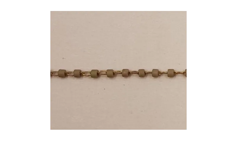 Cadena engarzada Miyuki Delika Kaki DB390 / Cadenas de Latón / Zamak