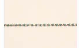 Cadena  Miyuki Delika  DB2122 Turquesa / Cadenas de Latón / Zamak