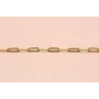 Cadena eslabón rectangular 12*4*0,5mm Oro Mate / Cadenas de Latón / Zamak
