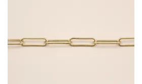 Cadena eslabón 24*6mm Dorado Mate / Cadenas de Latón / Zamak