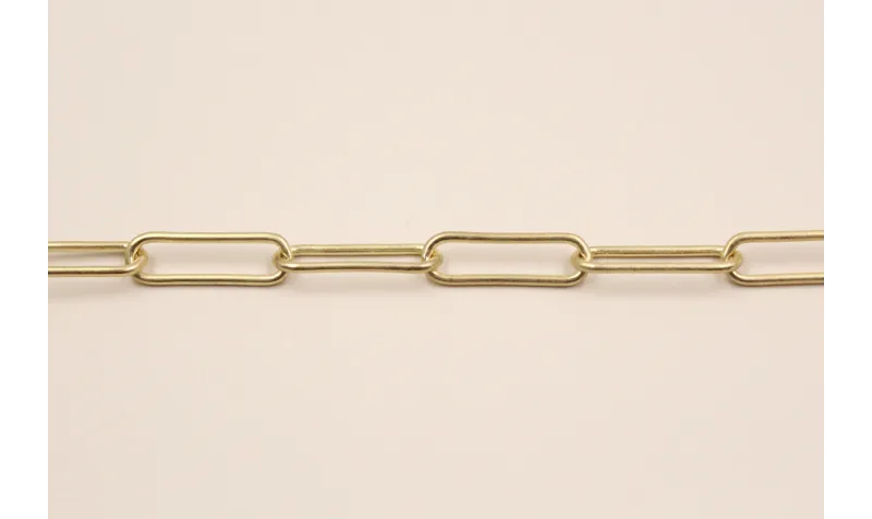 Cadena eslabón 24*6mm Dorado Mate / Cadenas de Latón / Zamak