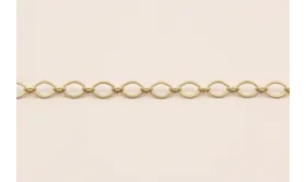 Cadena eslabón de 5*3,6mm Dorado Mate / Cadenas de Latón / Zamak