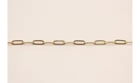 Cadena Ovalos 8,5*3,2 Oro Mate / Cadenas de Latón / Zamak