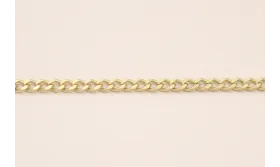 Cadena Eslabón retorcido 5,5*4,5*1mm Oro Mate / Cadenas de Latón / Zamak