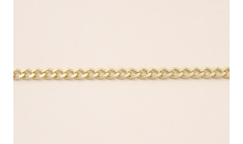 Cadena Eslabón retorcido 5,5*4,5*1mm Oro Mate / Cadenas de Latón / Zamak