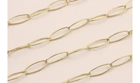 Stainless Steel: Cadena Acero eslabón 18*7mm Oro / Cadenas de Acero Inoxidable