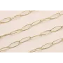 Stainless Steel: Cadena Acero eslabón 18*7mm Oro / Cadenas de Acero Inoxidable