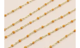 Stainless Steel: Cadena Acero eslabón 1mm mostaza / Cadenas de Acero Inoxidable