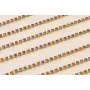 Cadena strass PP14 Cristal Naranja y Amatista / Cadenas de Latón / Zamak