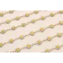 Cadena Marganitas 6mm diametro Blanco + Amarillo / Cadenas de Latón / Zamak