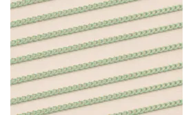 Cadena Eslabones 1*2mm Dorado y Turquesa / Cadenas de Latón / Zamak