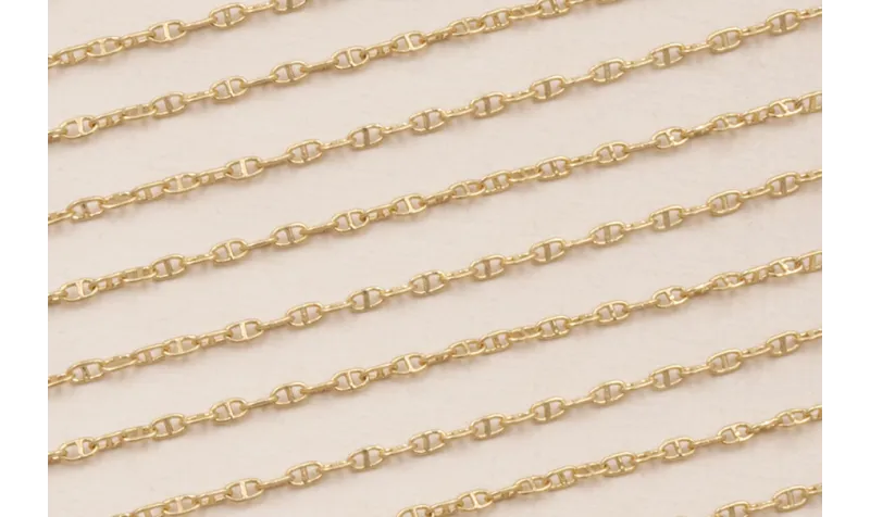 Cadena eslabon 4*2mm Dorado Mate