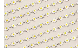 Stain Steel: Cadena Acero Margaritas 10mm  Blancas / Cadenas de Acero Inoxidable