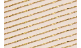 Cadena Acero 1,5mm Baño Oro / Cadenas de Acero Inoxidable