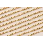 Cadena acero Inox Eslabón cuadrado 2mm Baño Oro / Cadenas de Acero Inoxidable