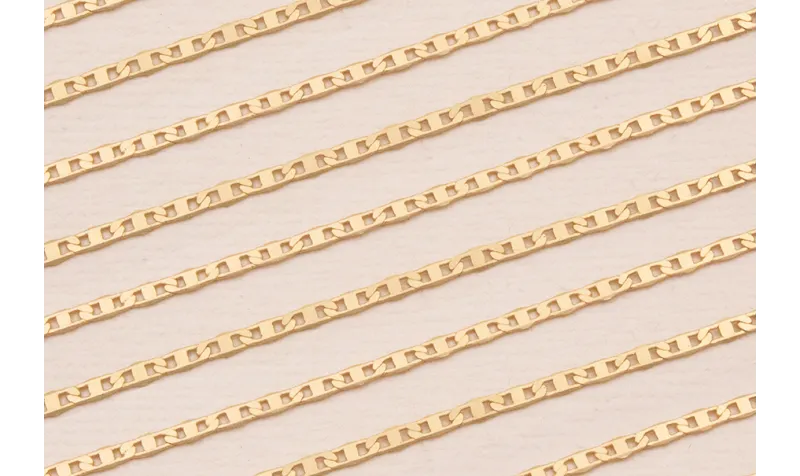 Cadena Ovalos de 4,5*1,5mm Baño Oro Mate