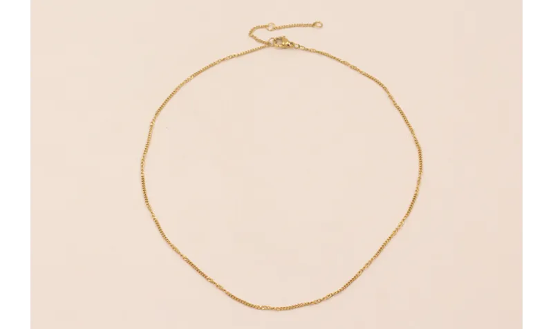 Cadena Completa con cierre 50cms Acero eslabon 3*2