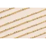 Cadena Acero Inox. Eslabón ovalado Plano 4*3mm Oro / Cadenas de Acero Inoxidable