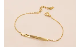 Pulsera 19cms Acero Inox. 19cms Cha / Bases de Pulseras de Acero Inoxidable