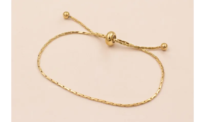 Pulsera Acero Inox. Cordón de 1mm e / Bases de Collares de Acero Inoxidable